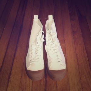 Topshop High Top White Sneakers